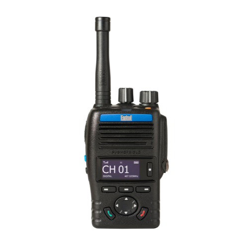 Entel DX585-IS analoge (FM)/digitale (DMR) UHF portofoon met OLED display, I.S. UL913-gekeurd