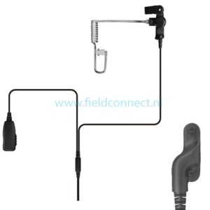 Incotech 2-Draads beveiligingsset met acoustic tube met Yaesu/Vertex multi-pin connector (type Y6)