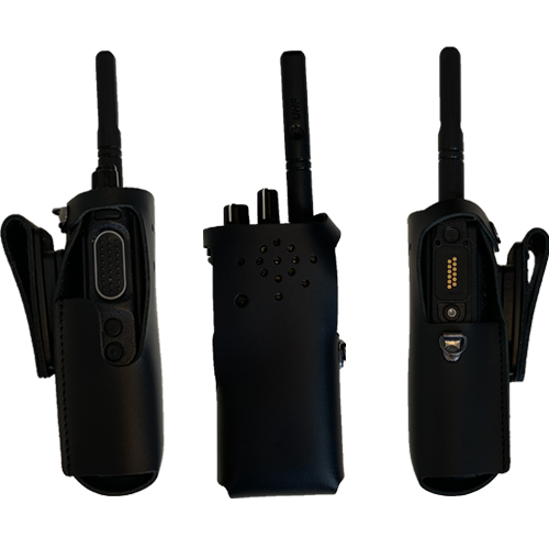 Made in Holland leren draagtas voor Motorola DP2400e